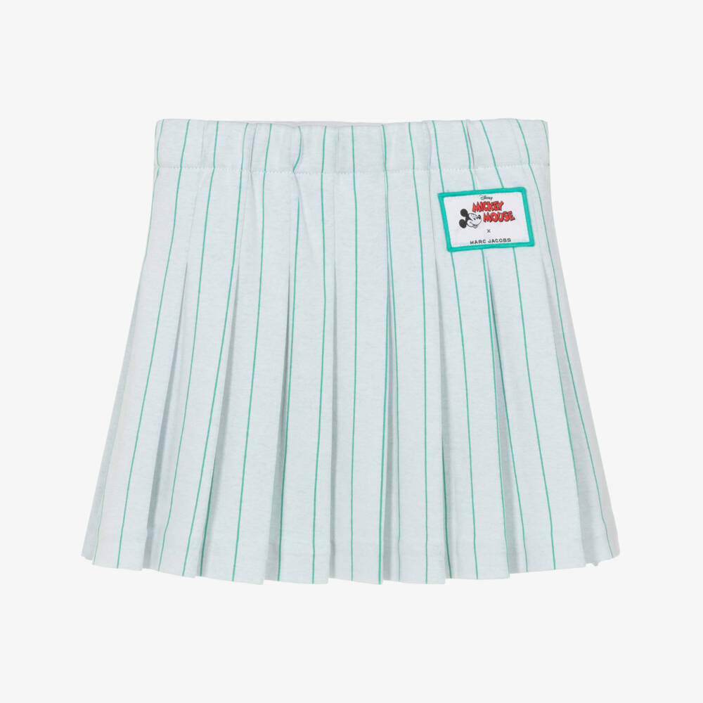 MARC JACOBS-Girls Green Stripe Mickey Mouse Tennis Skirt | Childrensalon
