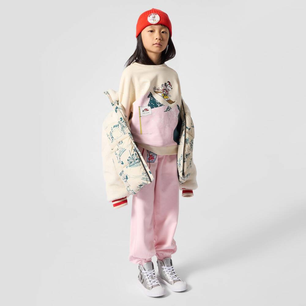 MARC JACOBS-Girls Ivory Cotton Minnie Mouse Print Sweatshirt | Childrensalon