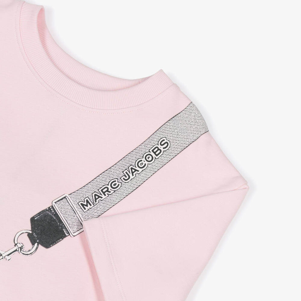 MARC JACOBS-Платье розовое с принтом сумки Snapshot | Childrensalon