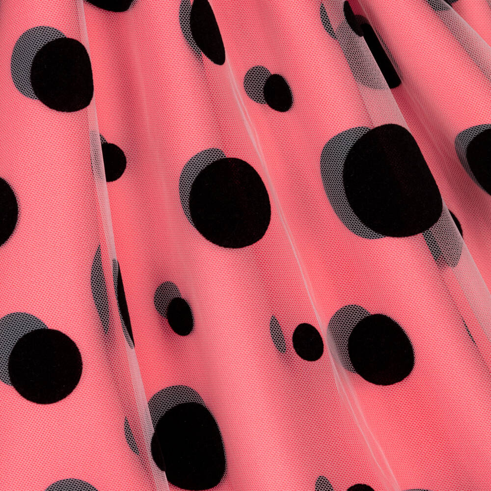 MARC JACOBS-Girls Pink Bow & Polka Dot Bubble Dress | Childrensalon