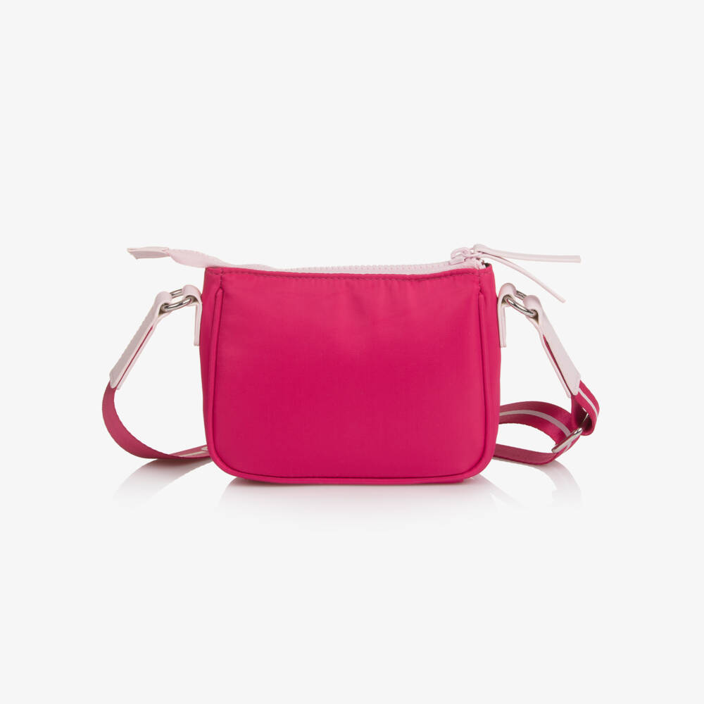 MARC JACOBS-Girls Pink Diamanté Logo Crossbody Bag (17cm) | Childrensalon