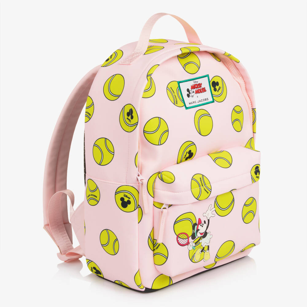 MARC JACOBS-Girls Pink Minnie Mouse Tennis Balls Backpack (36cm) | Childrensalon