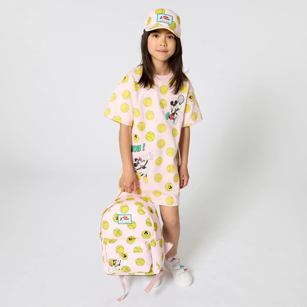 MARC JACOBS-Girls Pink Minnie Mouse Tennis Balls Backpack (36cm) | Childrensalon