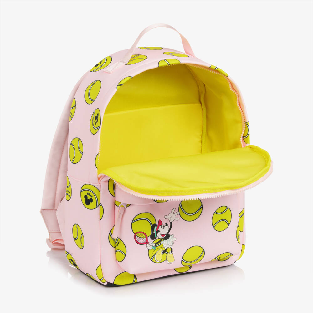 MARC JACOBS-Girls Pink Minnie Mouse Tennis Balls Backpack (36cm) | Childrensalon