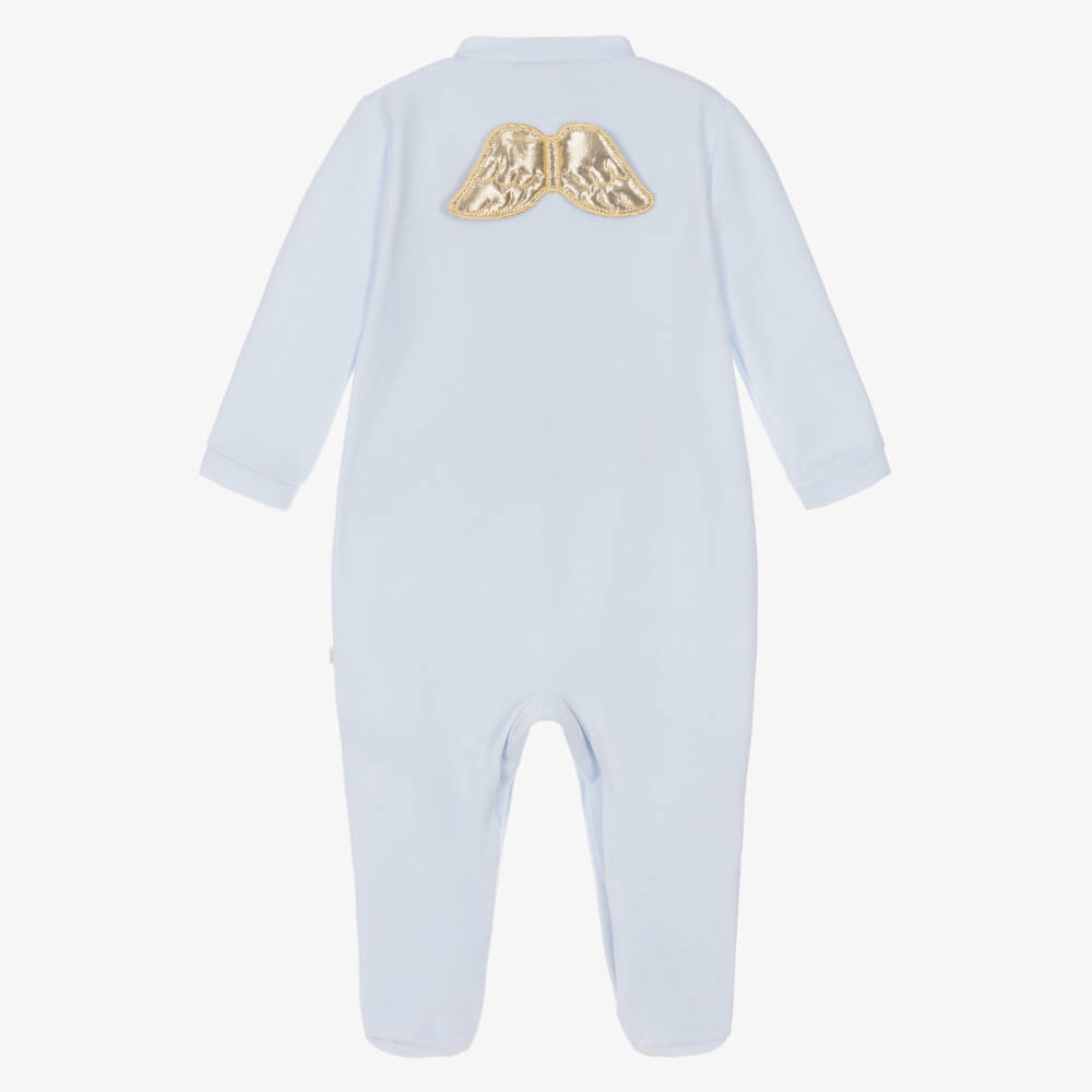 Marie-Chantal-Голубой комбинезон с крылышками ангела | Childrensalon