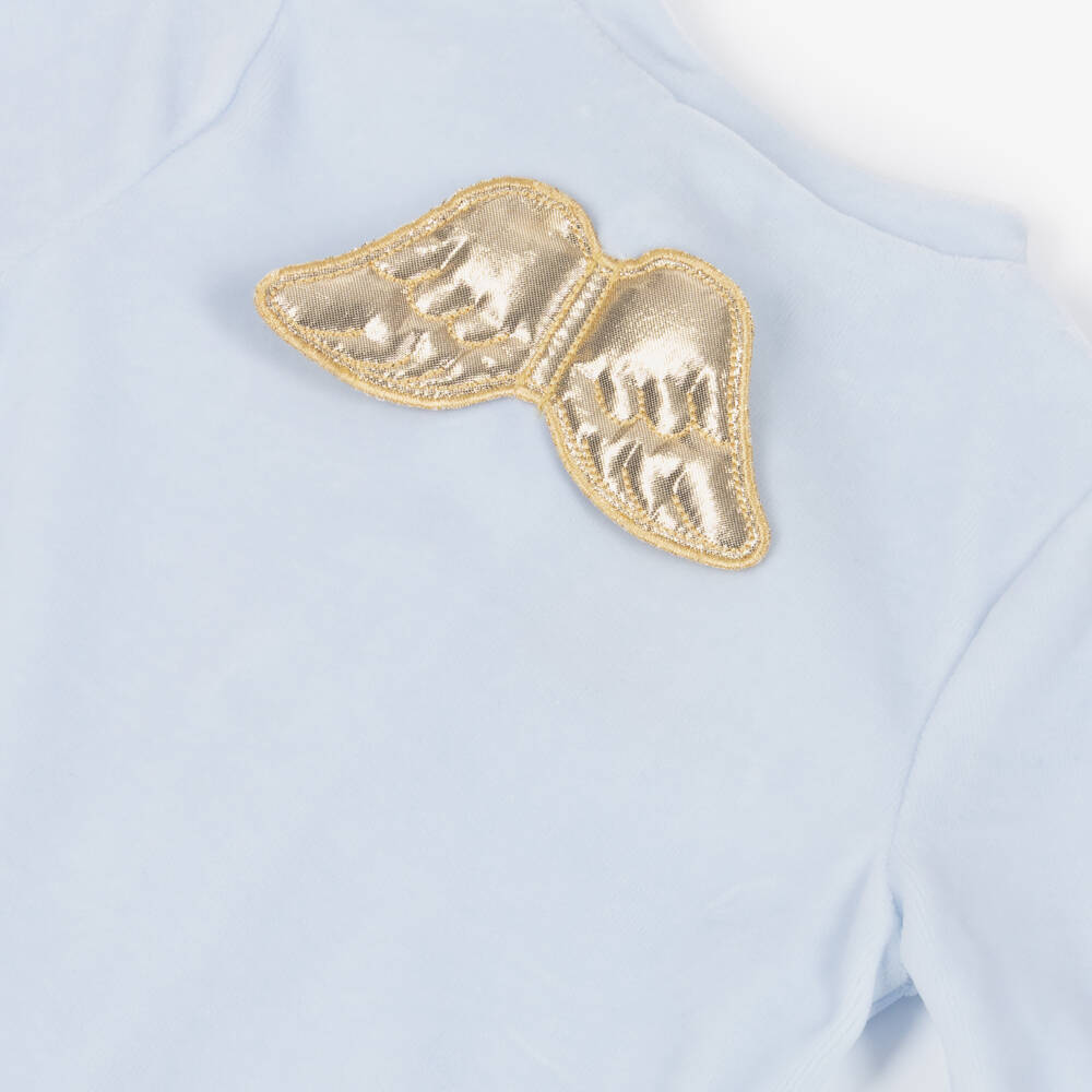 Marie-Chantal-Голубой комбинезон с крылышками ангела | Childrensalon