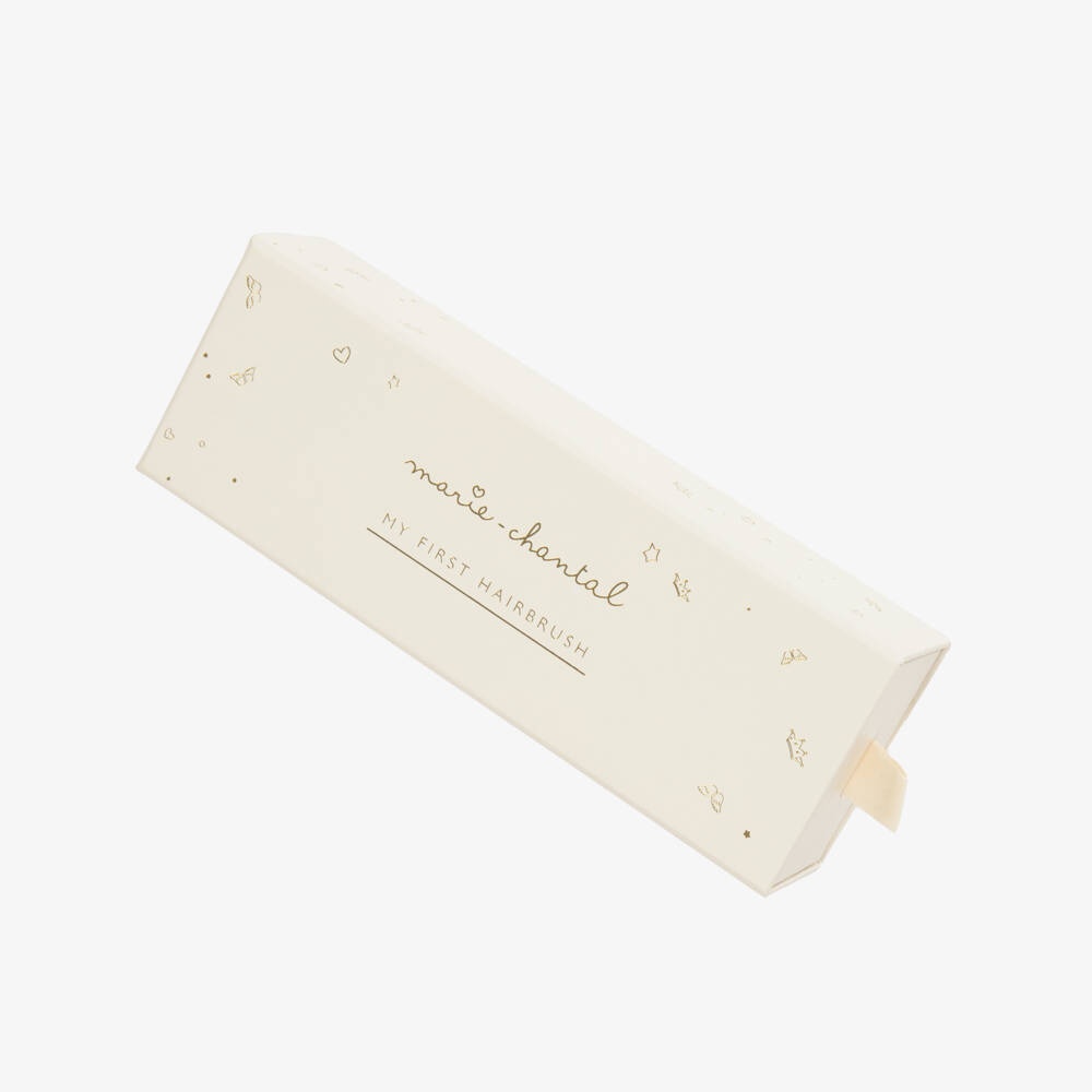 Marie-Chantal-Brown Wood & Bristle Baby Hairbrush | Childrensalon