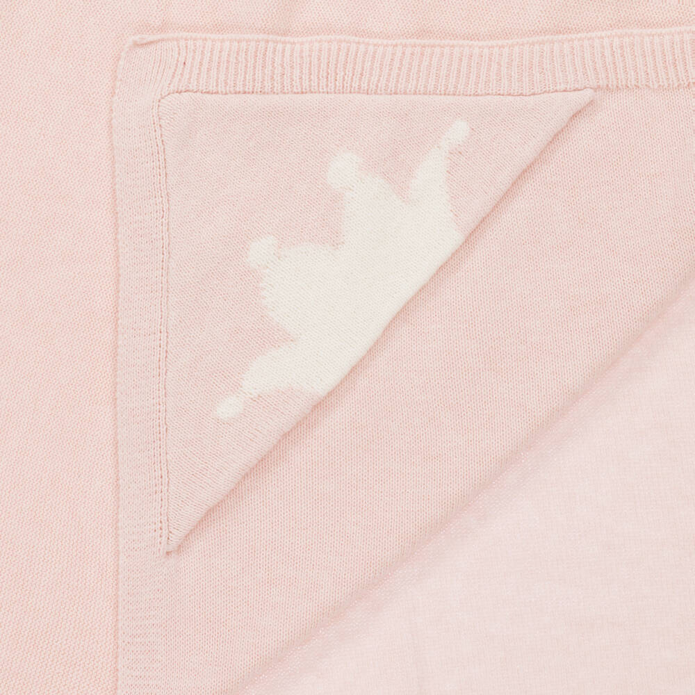 Marie-Chantal-Girls Pink Pima Cotton Babysuit Set  | Childrensalon