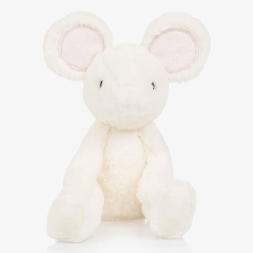 Marie-Chantal-Ivory Ody The Mouse Soft Toy & Baby Hairbrush Gift Set | Childrensalon