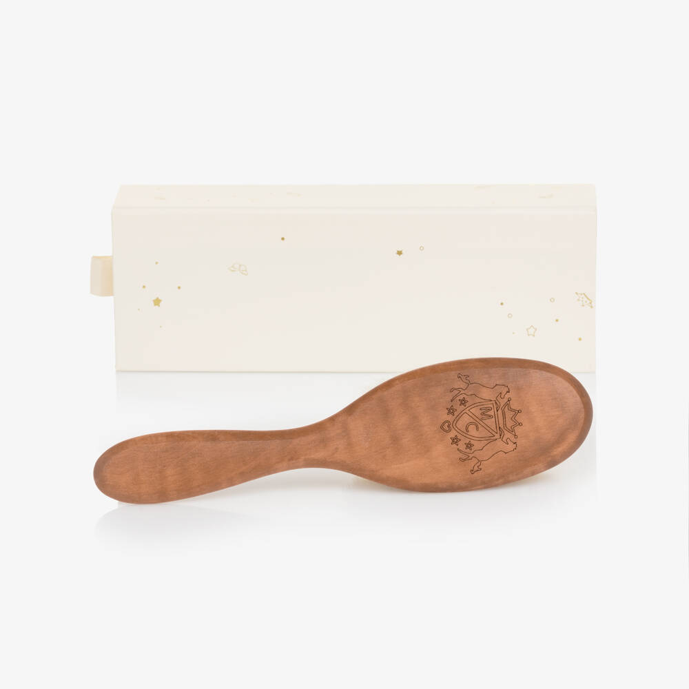 Marie-Chantal-Ivory Ody The Mouse Soft Toy & Baby Hairbrush Gift Set | Childrensalon