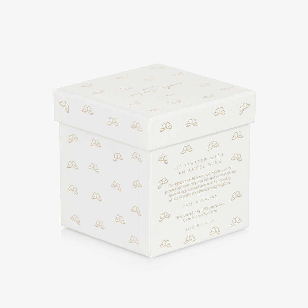 Marie-Chantal-Ivory Scented Angel Wing Candle (9cm) | Childrensalon