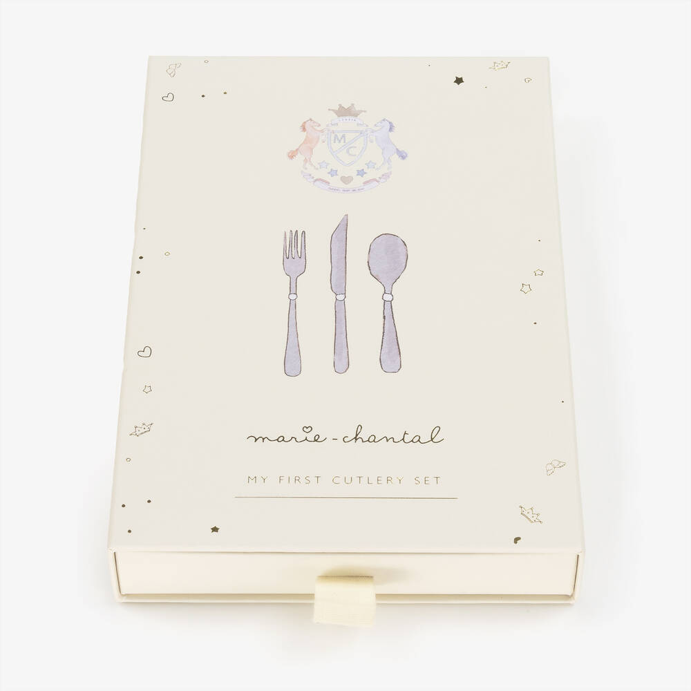 Marie-Chantal-طقم أدوات مائدة ستانلس ستيل للأطفال | Childrensalon