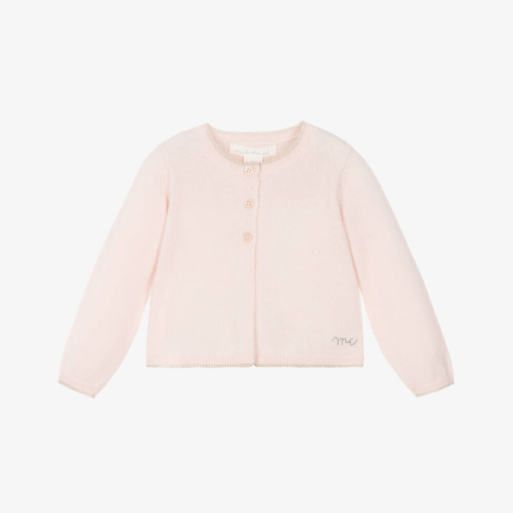 Marie-Chantal-Pink  Angel Wings Pure Cashmere  Cardigan | Childrensalon