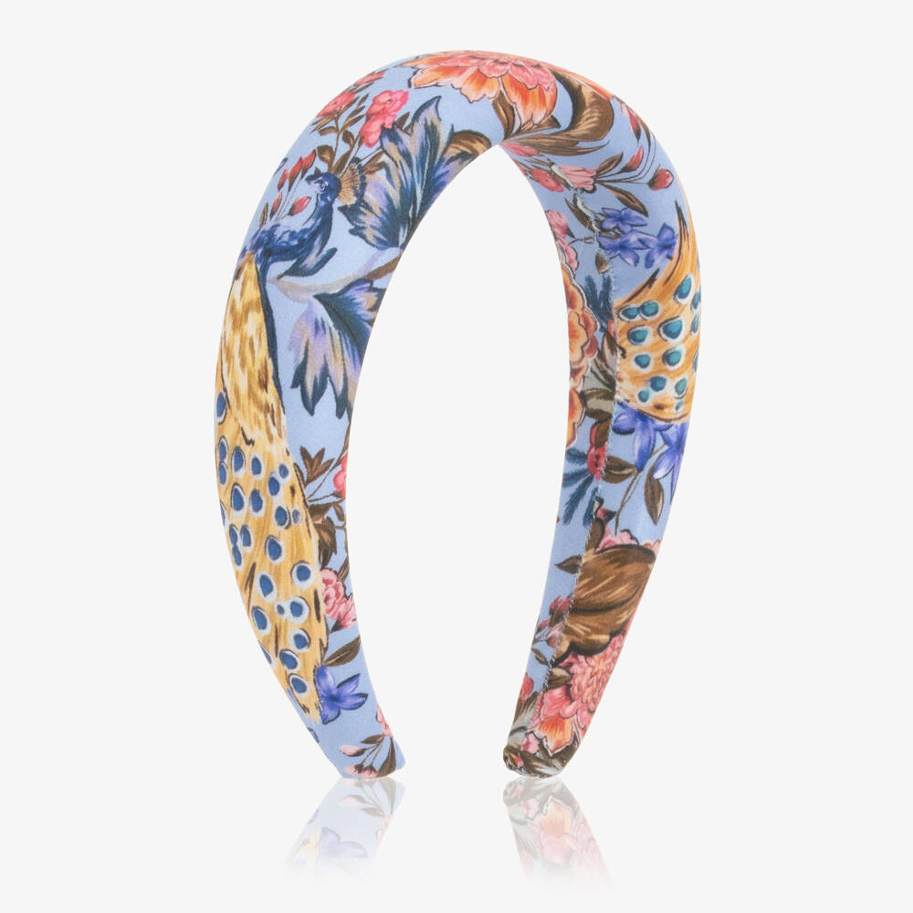Marlo Kids-Girls Blue & Pink Floral Hairband | Childrensalon
