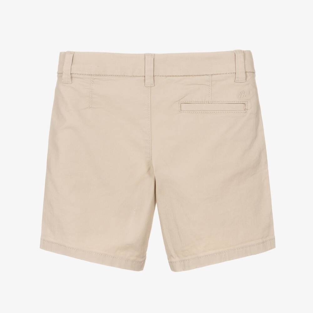 Mayoral-شورت تشينو قطن لون بيج للأولاد الرضع | Childrensalon
