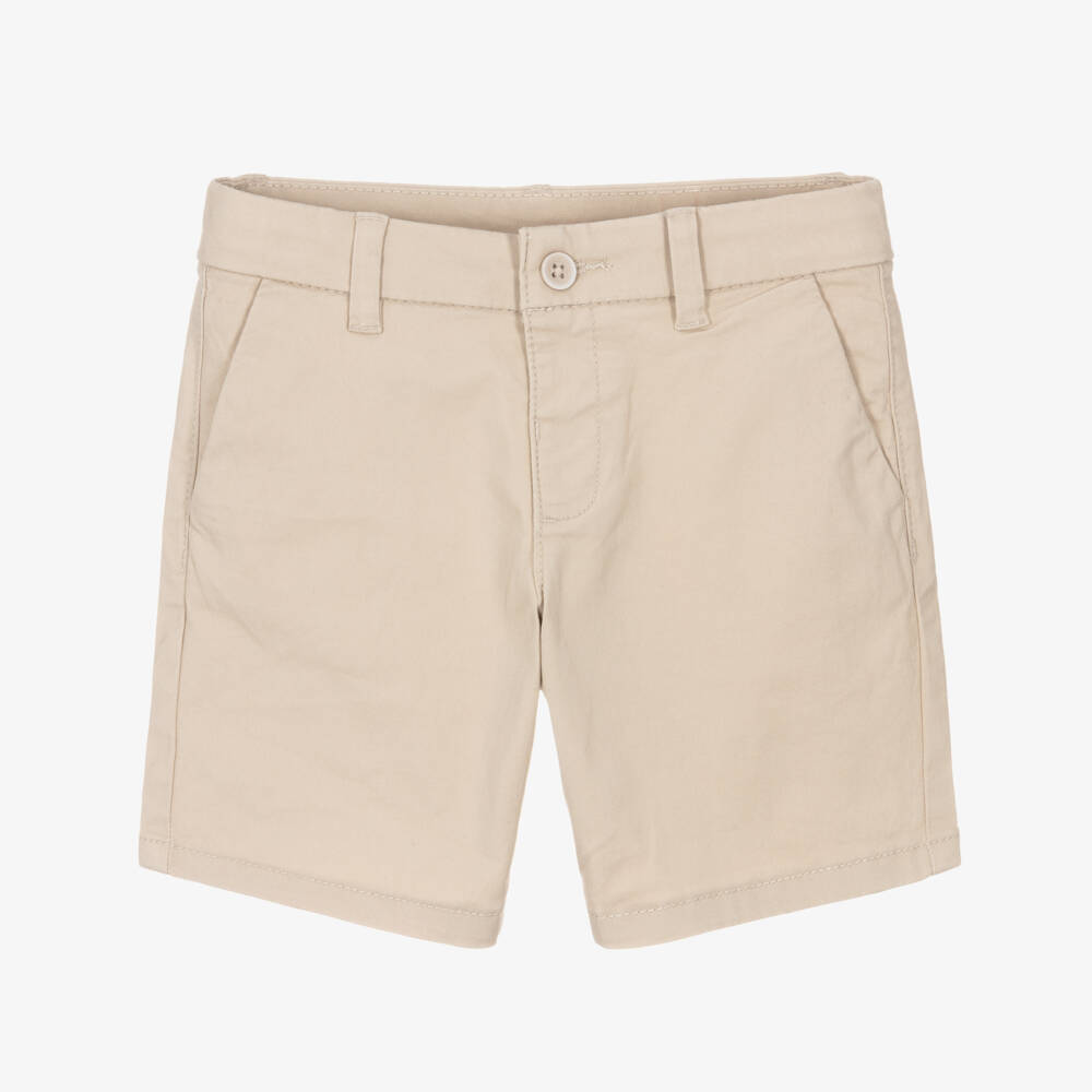 Mayoral-شورت تشينو قطن لون بيج للأولاد الرضع | Childrensalon
