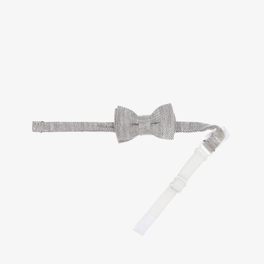 Mayoral-Baby Boys Beige & Grey Braces & Bow Tie Set | Childrensalon