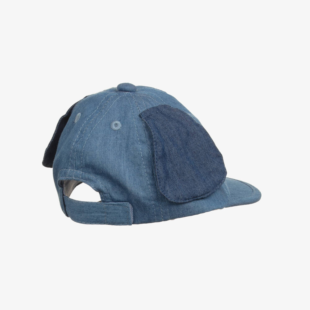 Mayoral Для новорожденных-Baby Boys Blue Chambray Puppy Dog Cap | Childrensalon