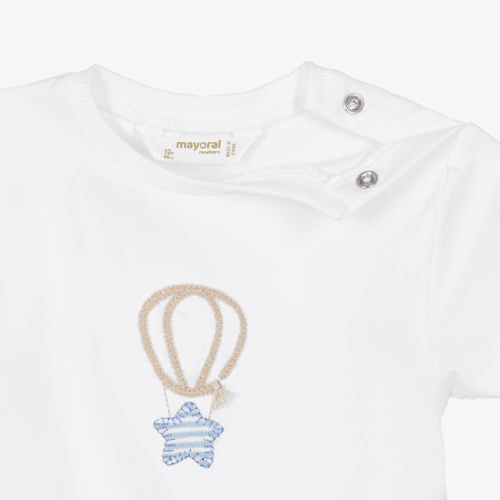 Mayoral Для новорожденных-Baby Boys Blue Cotton Jersey Tracksuit | Childrensalon