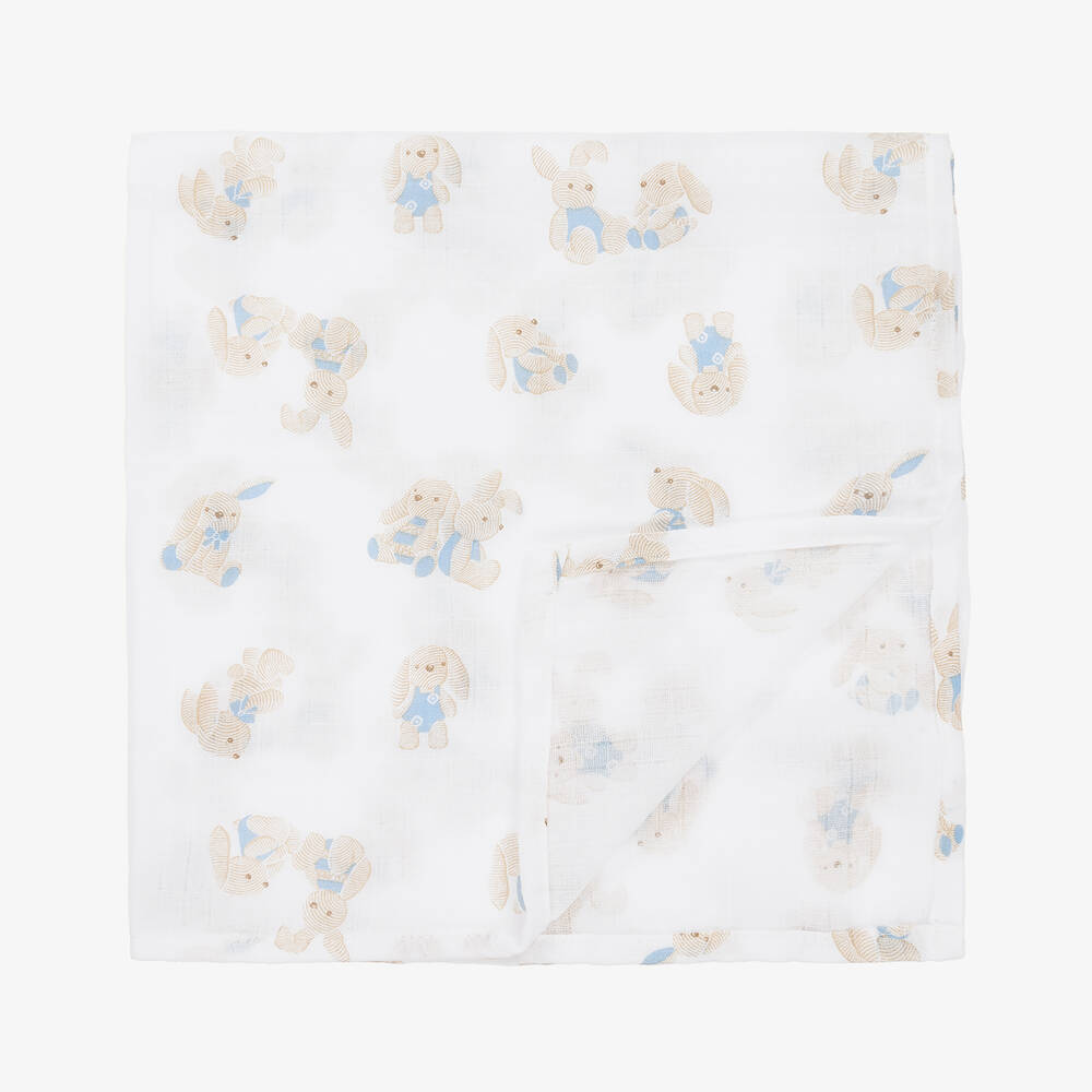 Mayoral-لفافات موسلين قطن لون أزرق فاتح للمواليد (عدد 3) | Childrensalon