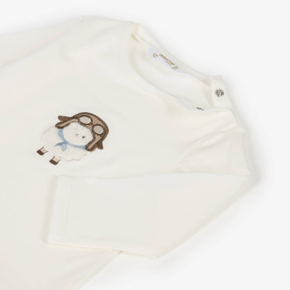 Mayoral Newborn-Baby Boys Blue Fleece Zip-Up Top & Trouser Set | Childrensalon