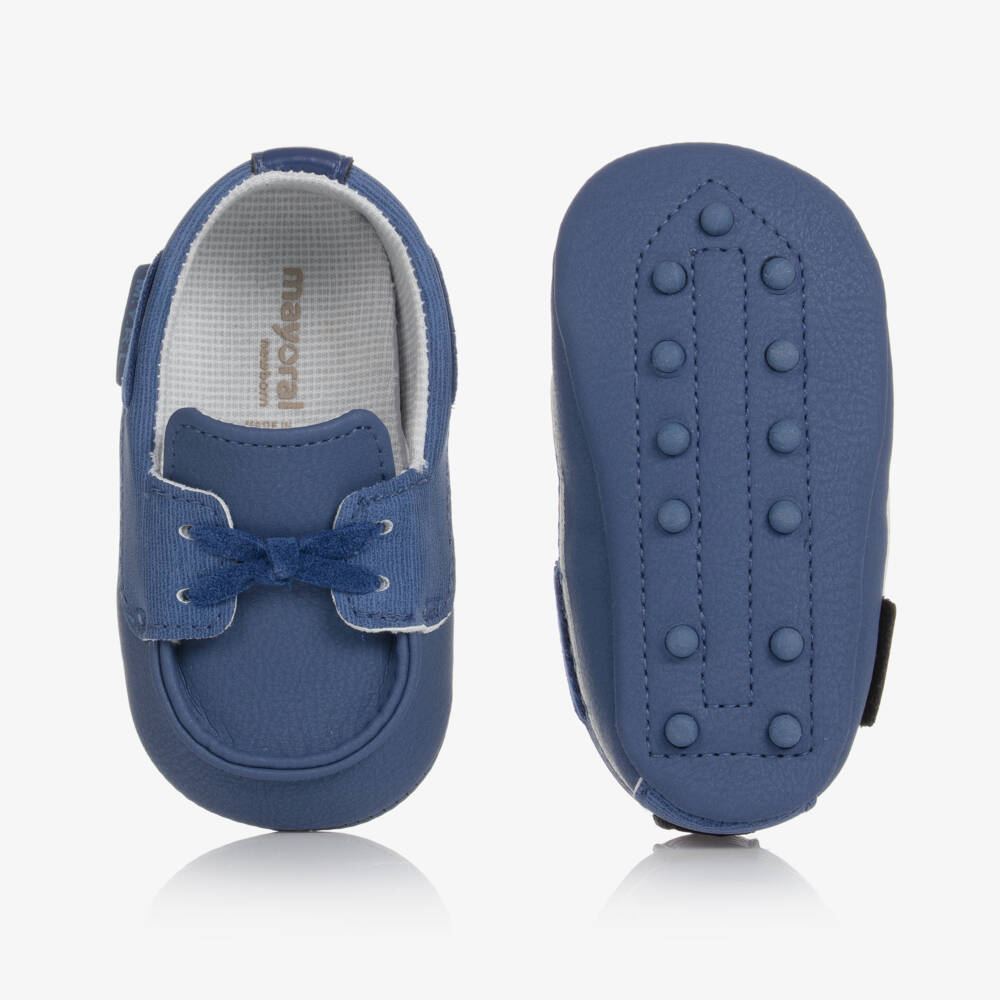 Mayoral-Baby Boys Blue Pre-Walker Moccasins | Childrensalon
