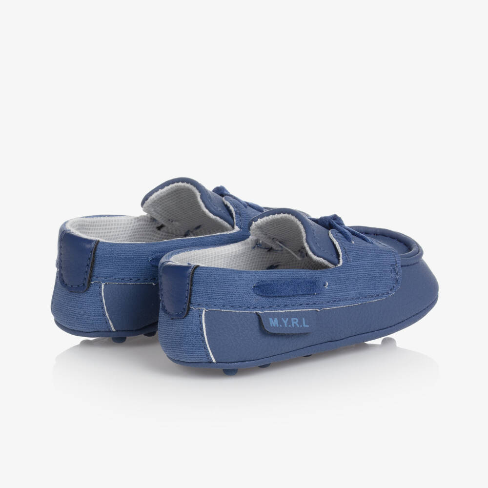 Mayoral-Baby Boys Blue Pre-Walker Moccasins | Childrensalon