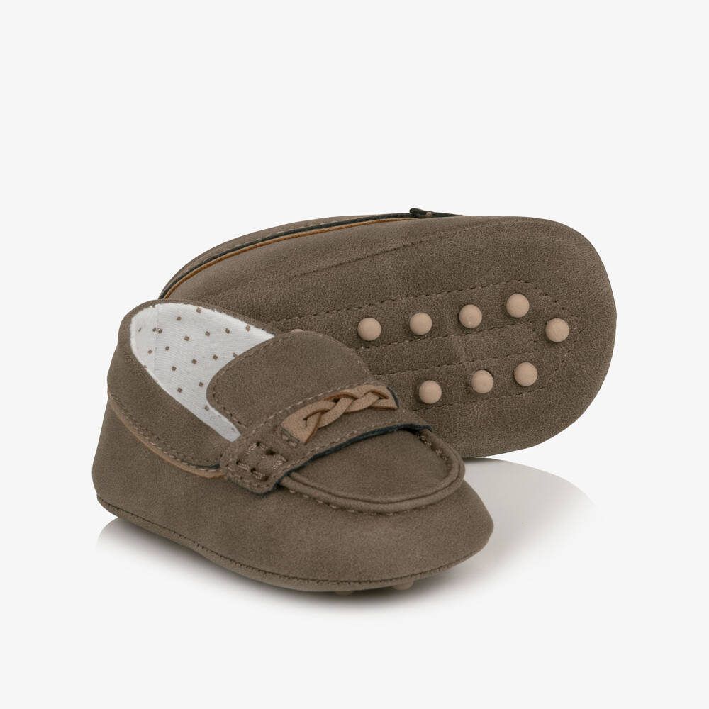 Mayoral Newborn-Baby Boys Brown Pre-Walker Loafers | Childrensalon
