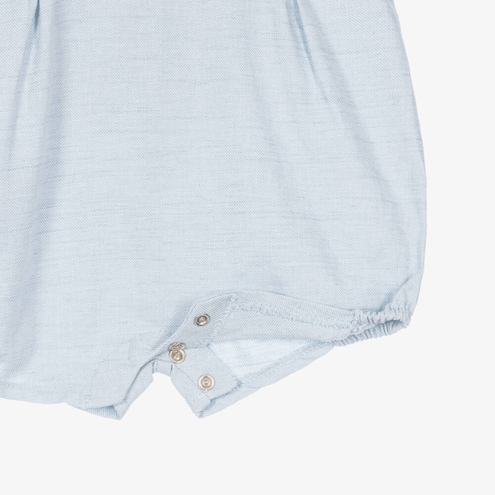 Mayoral Newborn-Baby Boys Ivory & Blue Shortie | Childrensalon