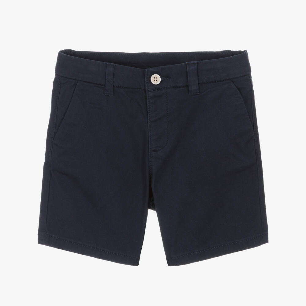 Mayoral-شورت تشينو قطن لون كحلي للأولاد الرضع | Childrensalon