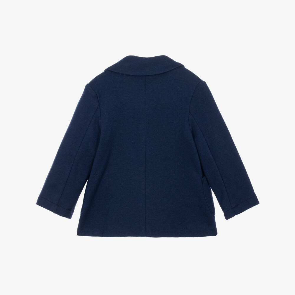 Mayoral Newborn-Baby Boys Navy Blue Jersey Blazer | Childrensalon