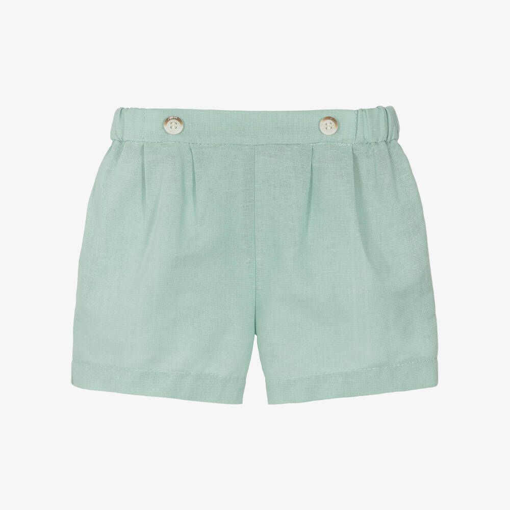 Mayoral Linen Short Set for Baby in Linen Stripe