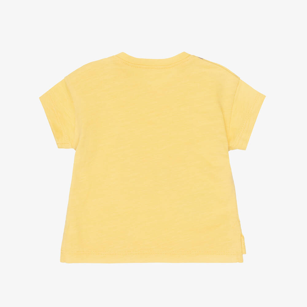 Mayoral Для новорожденных-Baby Boys White & Yellow Cotton T-Shirts (2 Pack) | Childrensalon
