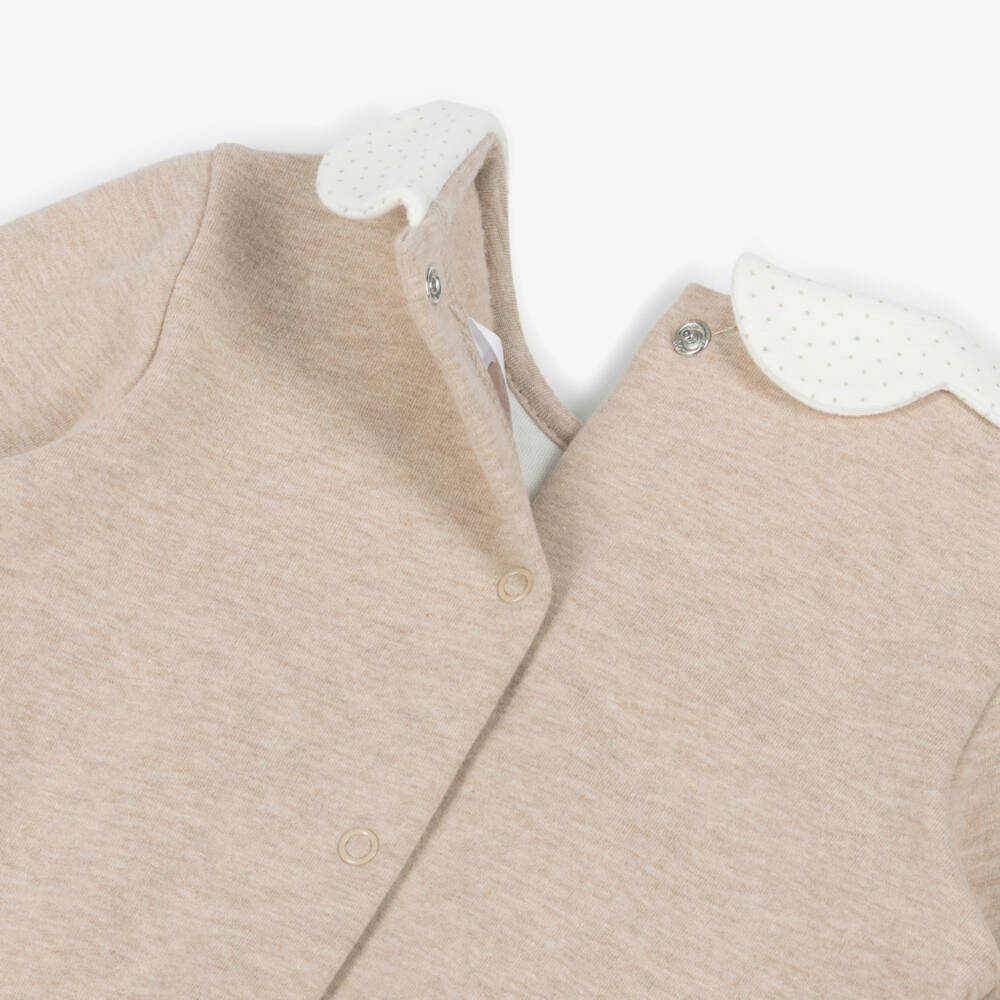 Mayoral Для новорожденных-Baby Girls Beige Cotton Jersey  Leggings Set | Childrensalon