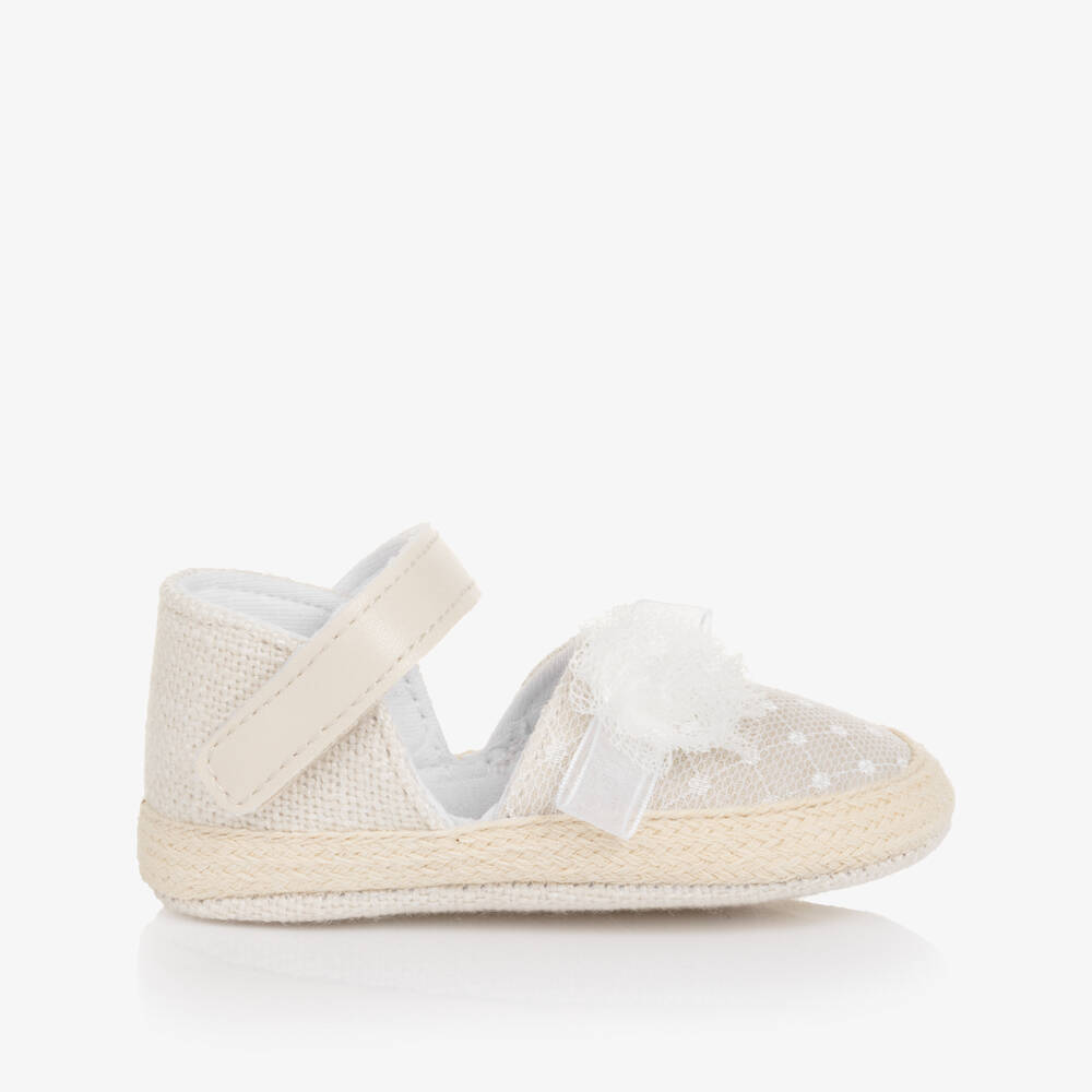 Mayoral Newborn-Baby Girls Beige Pre-Walker Espadrilles | Childrensalon