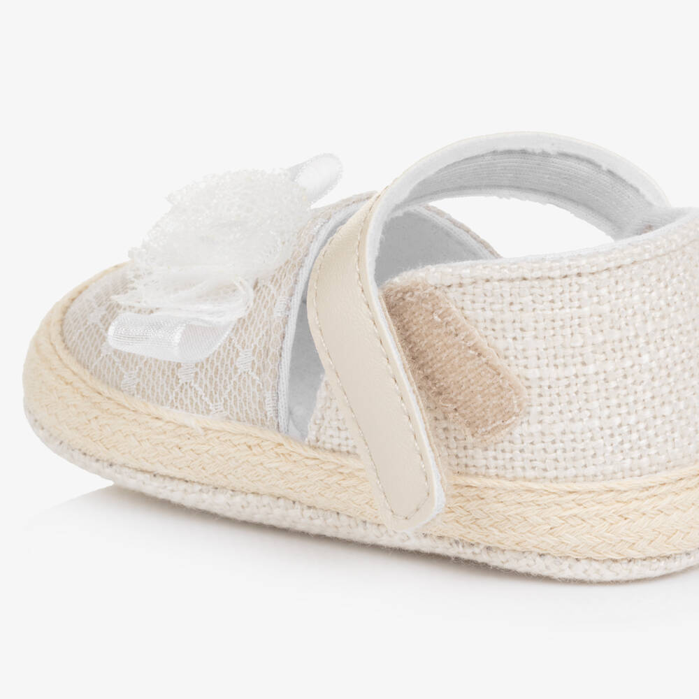 Mayoral Newborn-Baby Girls Beige Pre-Walker Espadrilles | Childrensalon