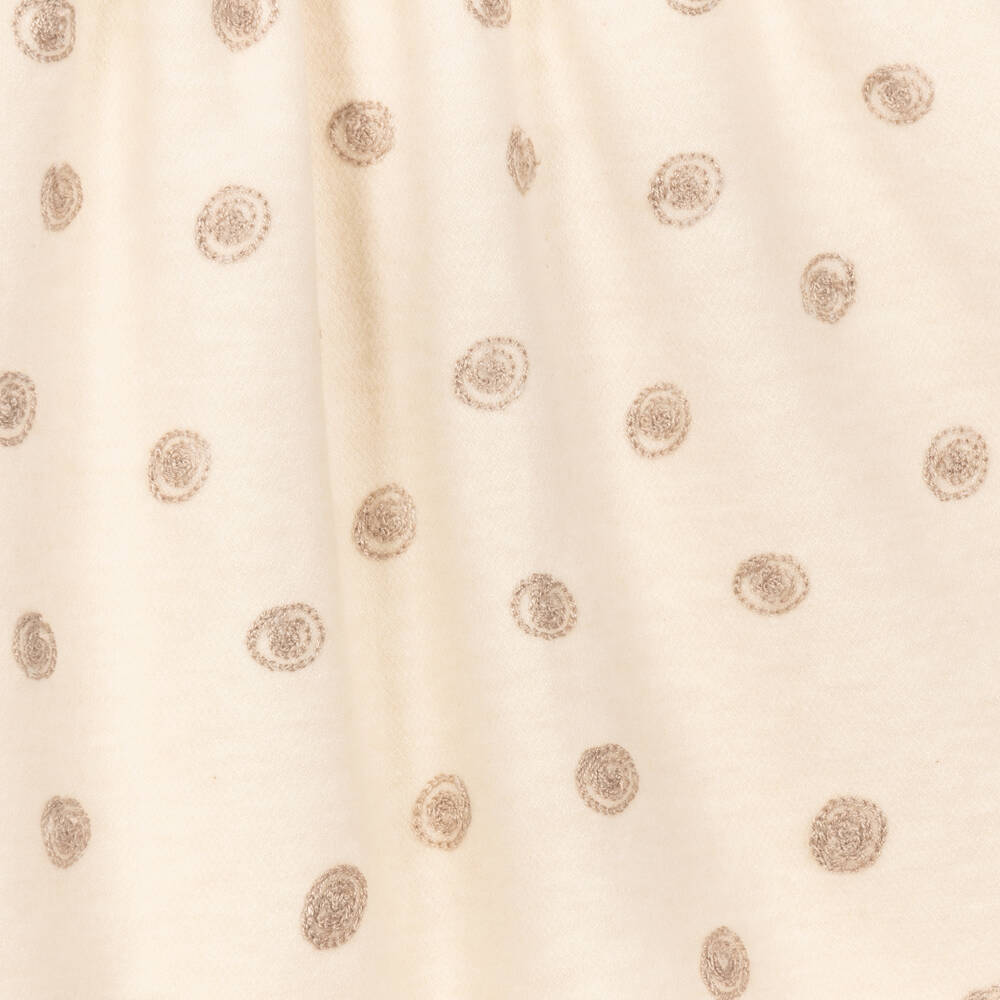 Mayoral Newborn-Baby Girls Ivory & Beige Bolero-Style Dress | Childrensalon