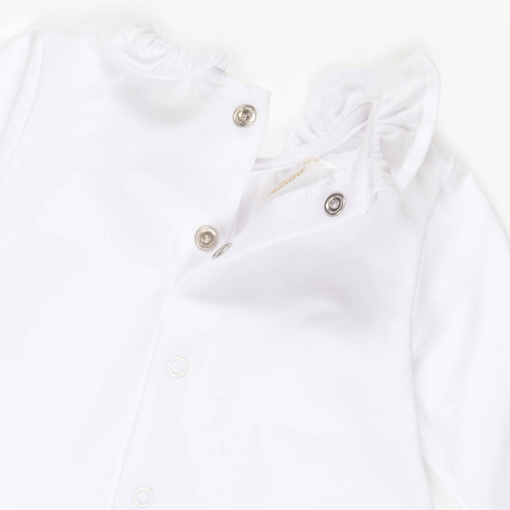 Mayoral Newborn-Baby Girls Ivory Cardigan & Pink Knitted Trouser Set | Childrensalon