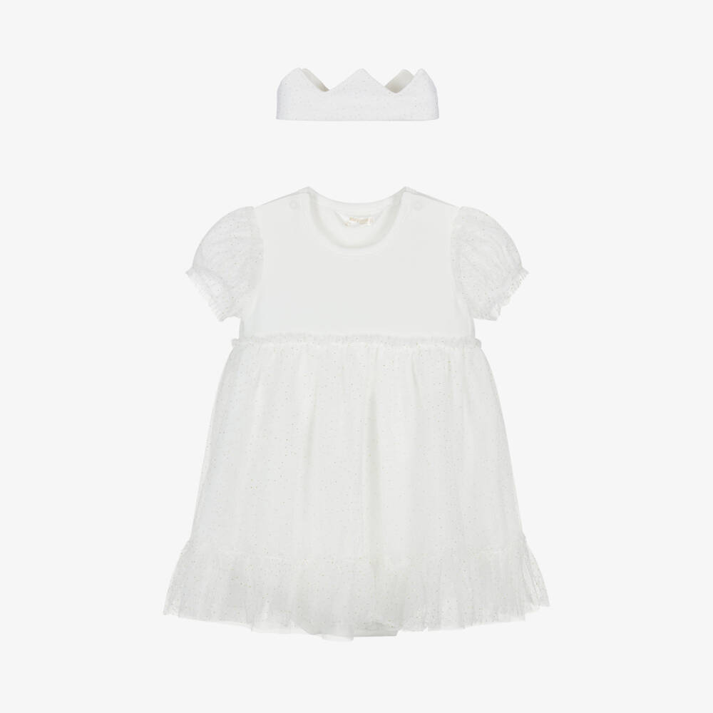ivory homecoming dress Ivory Beaded Lace Bow Homecoming Dresses with Puffed Sleeve BJ013 –  Viniodress main image 1