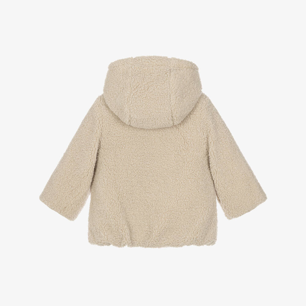 Mayoral Newborn-Baby Girls Ivory Reversible Coat | Childrensalon
