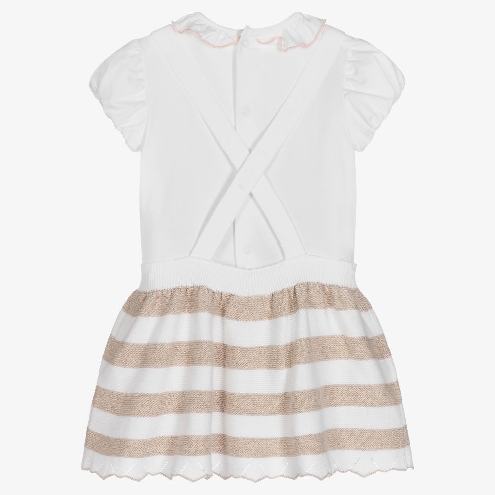 Mayoral Newborn-Baby Girls Knitted Dress Set | Childrensalon