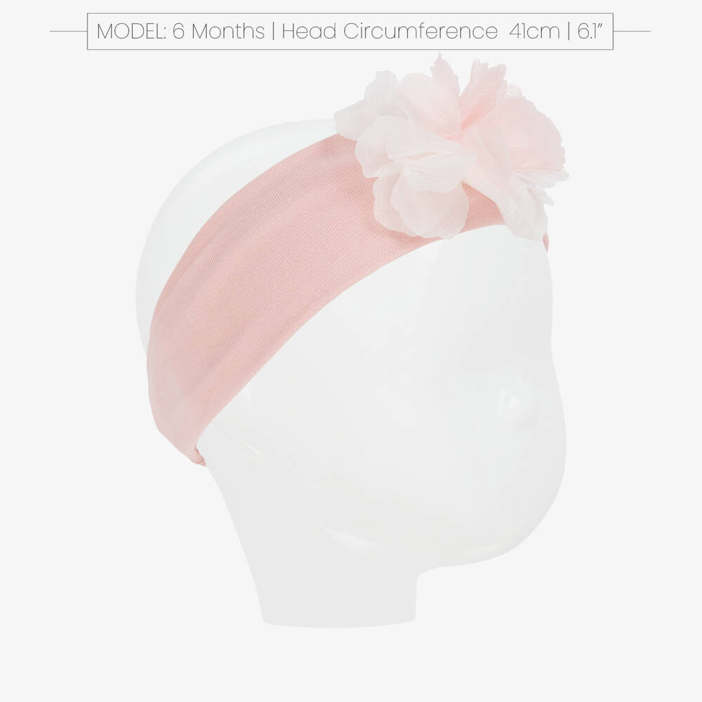 Mayoral Newborn-Baby Girls Pink 3D Flower Headband | Childrensalon