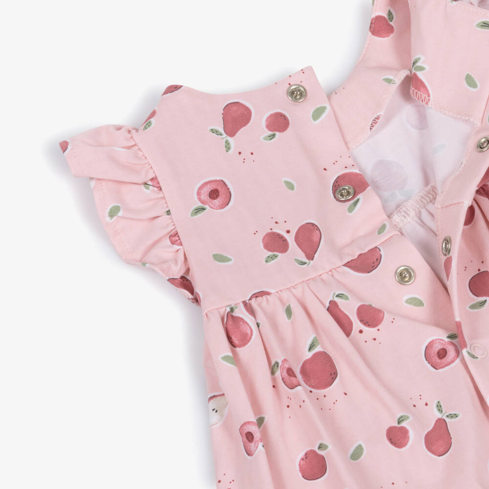 Mayoral Newborn-Baby Girls Pink Cotton Fruit Print Dress Set | Childrensalon