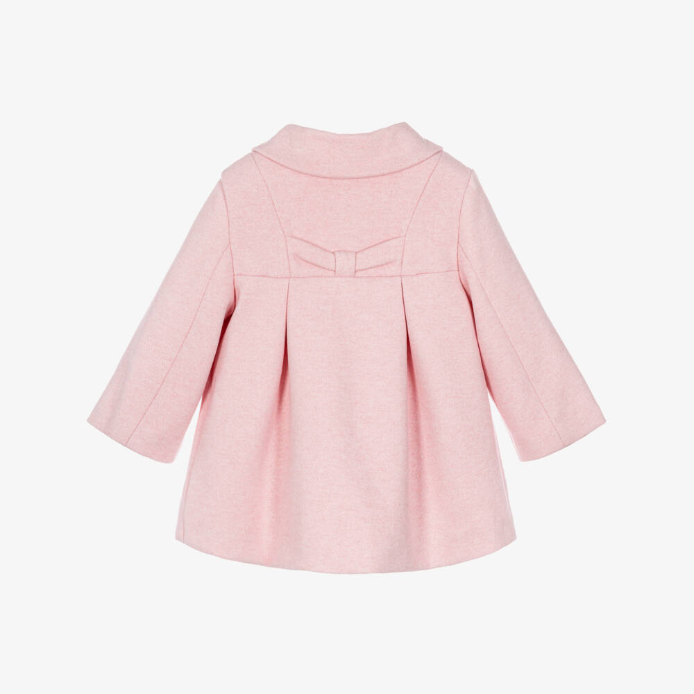 Mayoral Newborn-Baby Girls Pink Felted Coat | Childrensalon