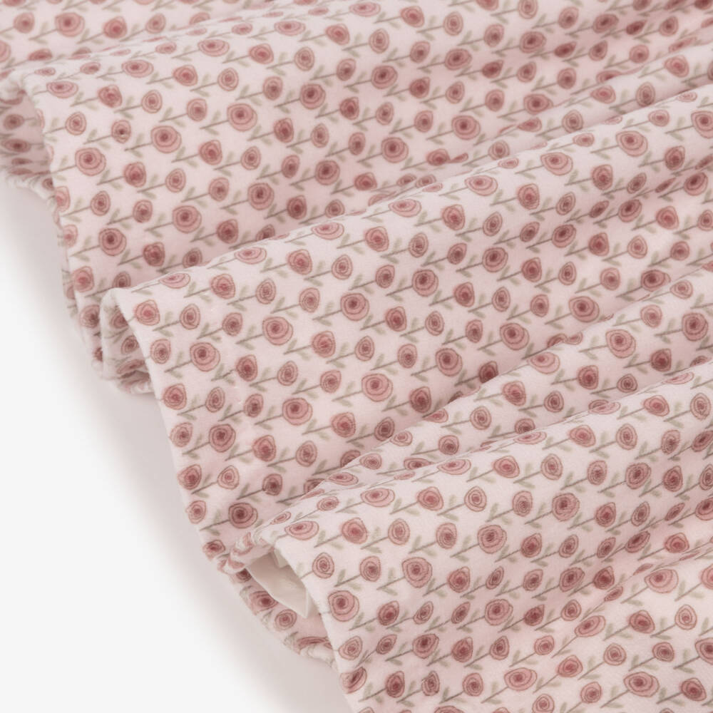 Mayoral Newborn-Baby Girls Pink Floral Velvet Dress | Childrensalon