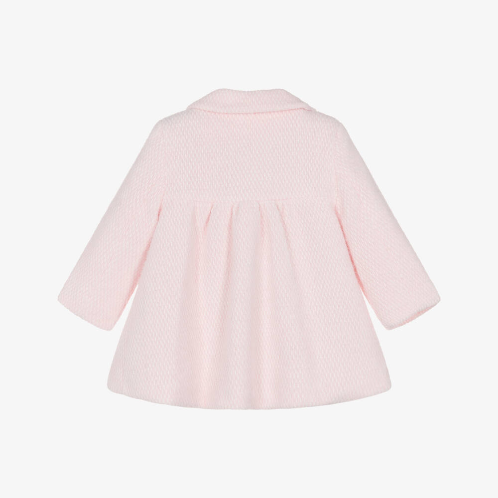 Mayoral Newborn-معطف لون زهري للبنات الرضع | Childrensalon