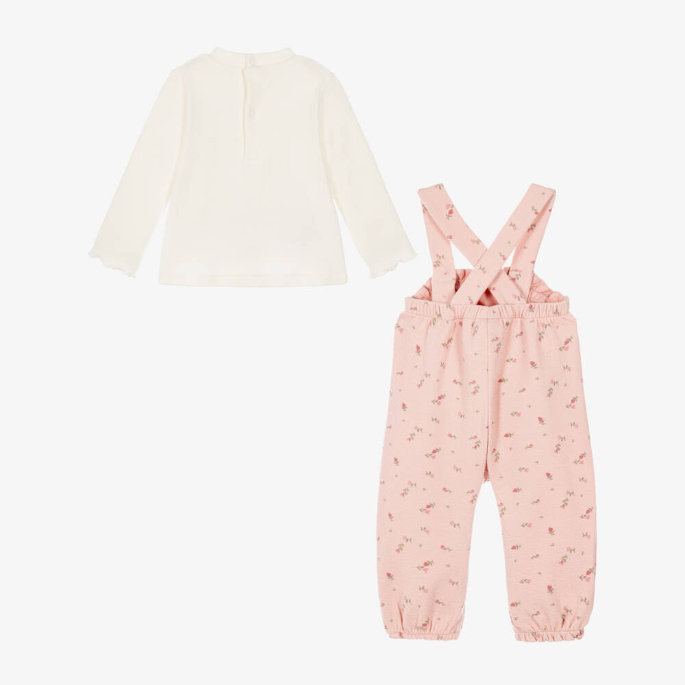 Mayoral Newborn-Baby Girls Pink Romper & Top Set | Childrensalon