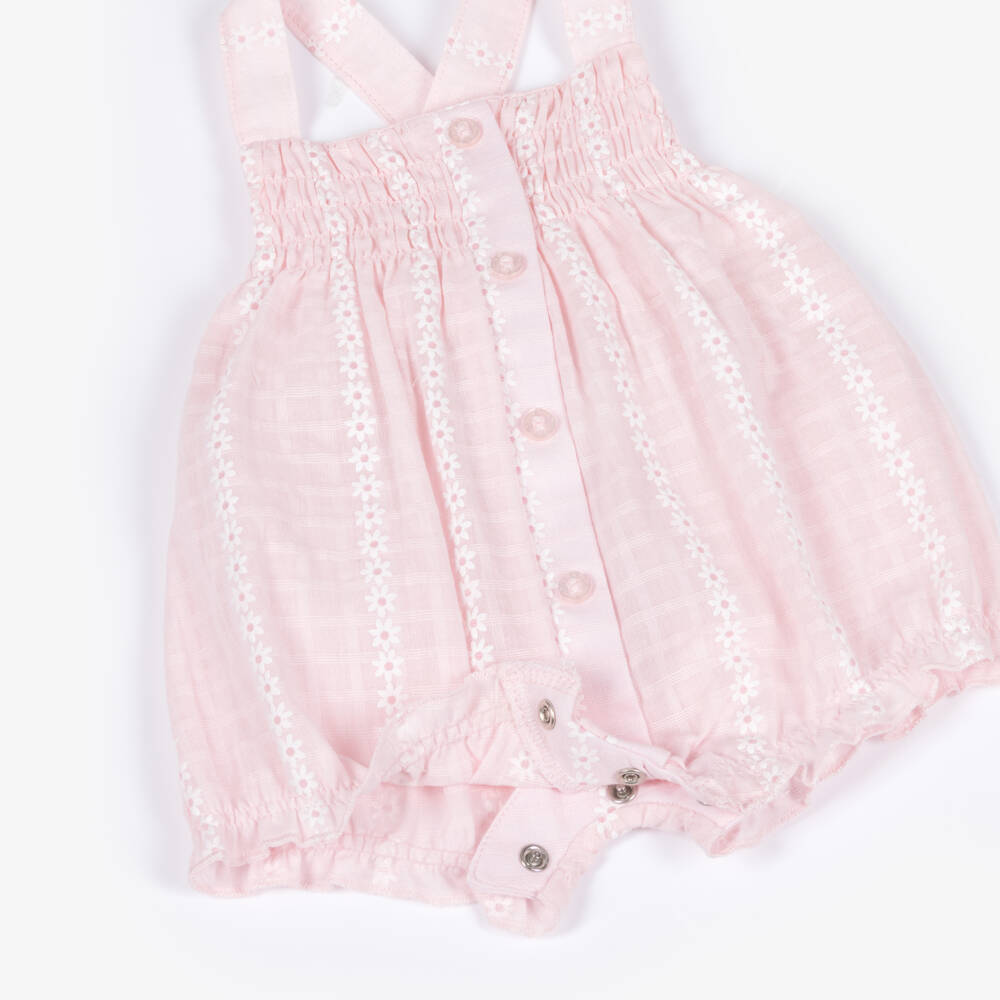 Mayoral Newborn-Baby Girls Pink Shortie Set with Daisy Pattern | Childrensalon