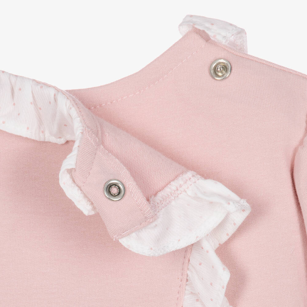 Mayoral Newborn-Baby Girls Pink Trouser Set with Ruffle Details | Childrensalon