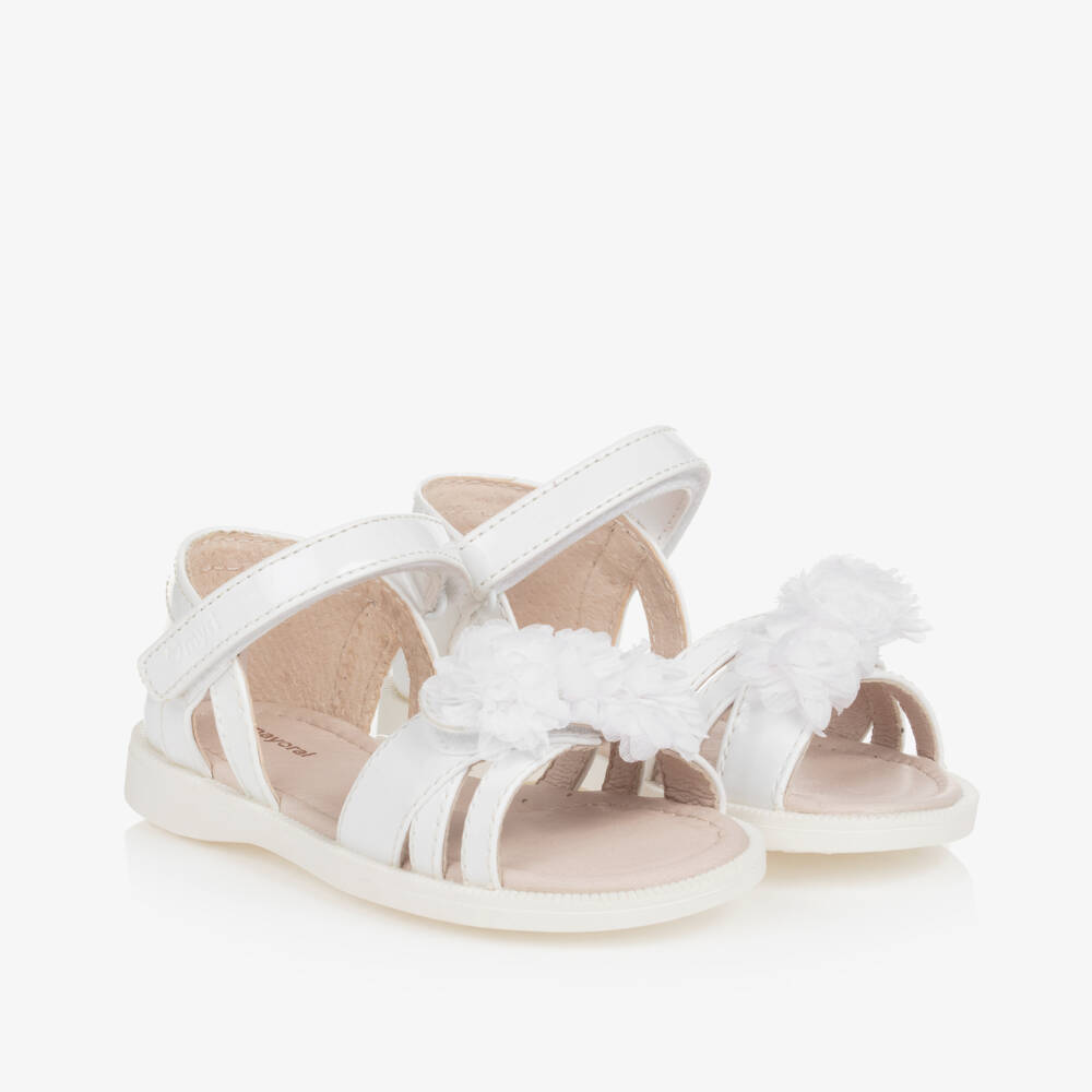 Baby Girl Sandal In New Design White Color